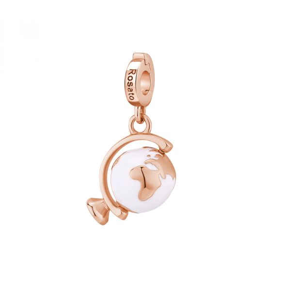 charm Mappamondo argento Rosato RZ049